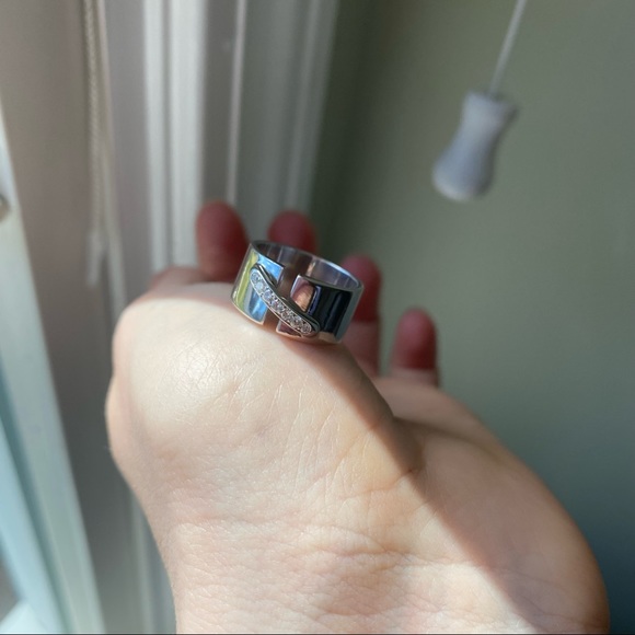 18k white gold ring (Chaumet liens style) - Picture 5 of 7